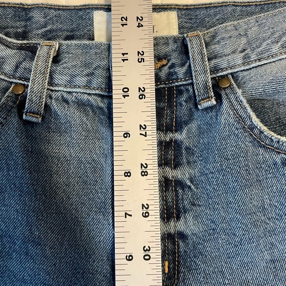 THE GREAT The Kick Bell Jean Cliff Wash Cropped Flare wide leg denim Sz 27 - Picture 10 of 14